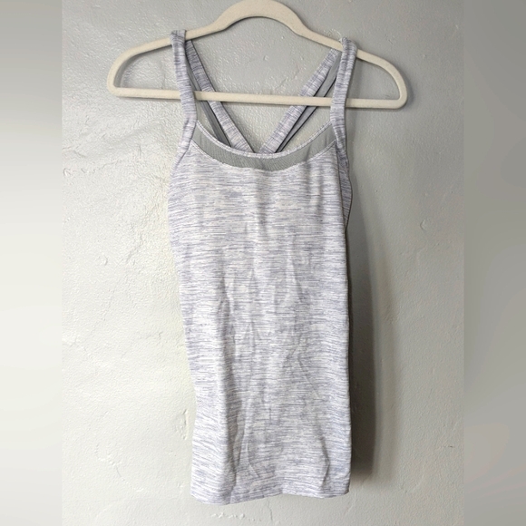 Lululemon Rally Your Heart Tank – Size 10, Light Gray, Excellent condition - Picture 1 of 5